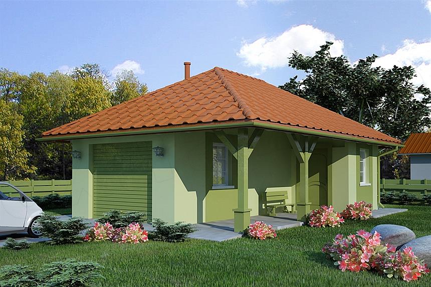 Projekt domu G39 - Budynek garażowo - gospodarczy