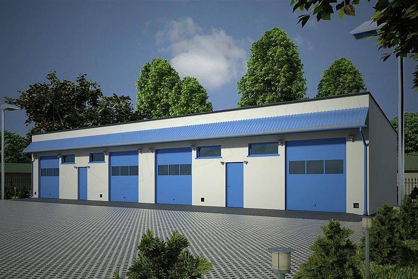 Projekt domu G61 - Budynek magazynowy