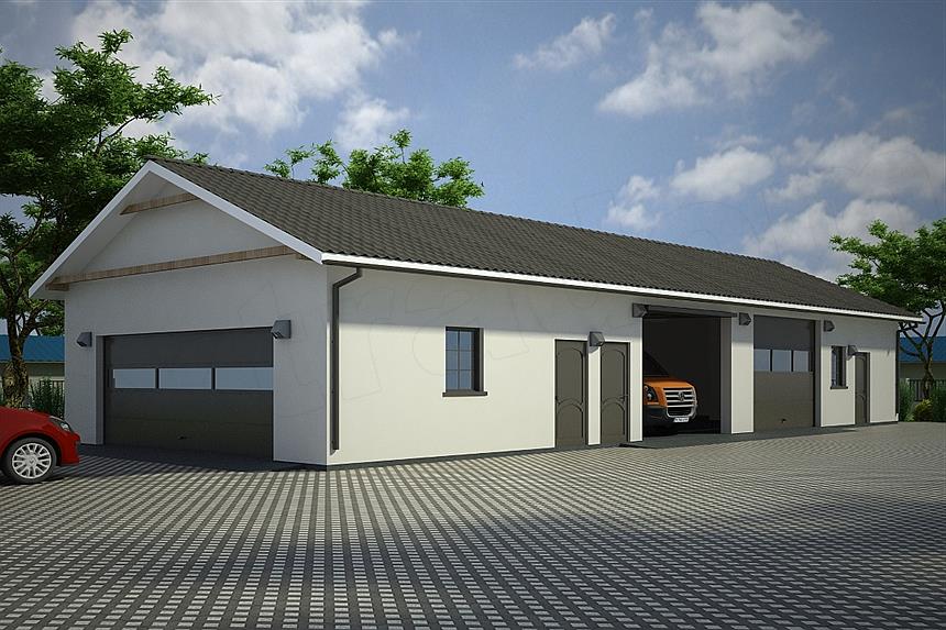 Projekt domu G89 - Budynek garażowo - gospodarczy