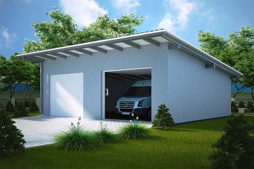 Projekt domu G102 - Budynek garażowy
