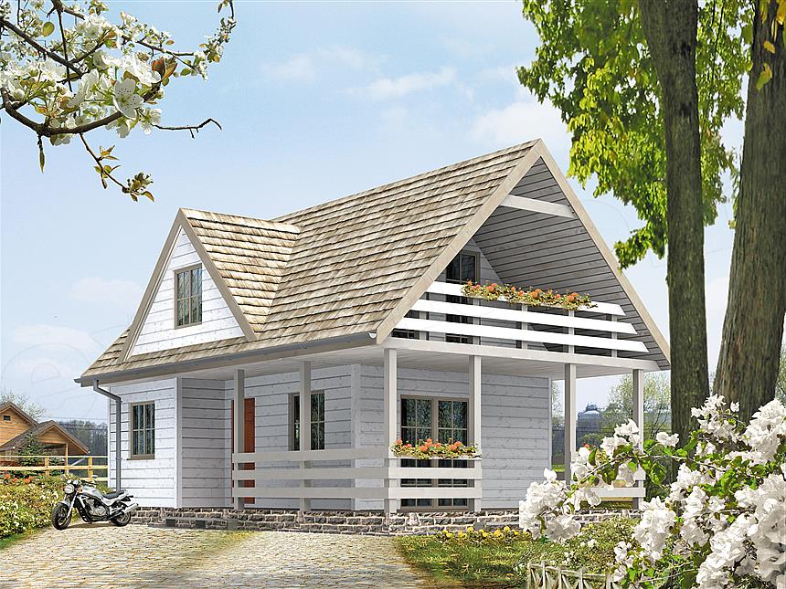 Projekt domu Poziomka bal