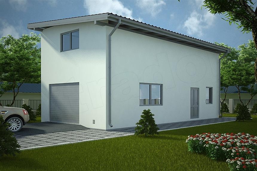 Projekt domu G107 - Budynek garażowo - gospodarczy