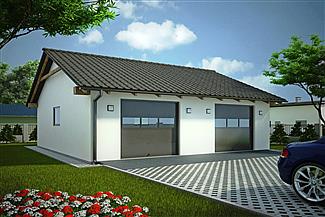 Projekt domu G113 - Budynek garażowy