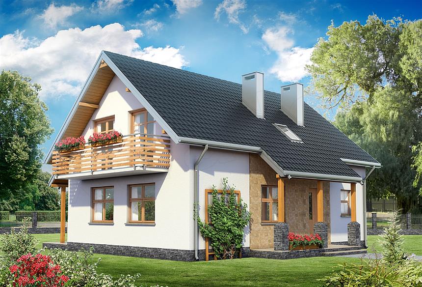 Projekt domu Malachit (958)