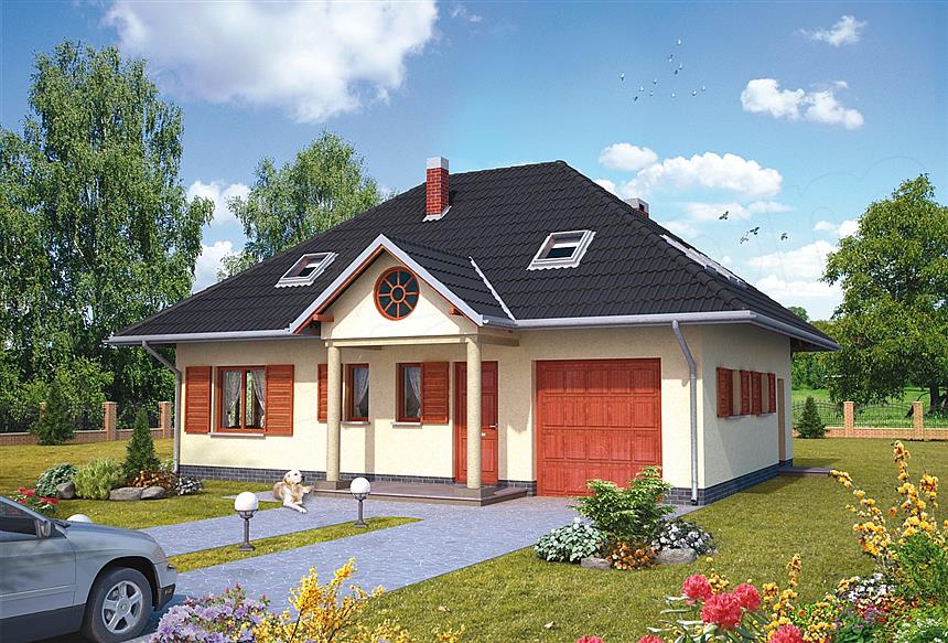 Projekt domu Mały Dworek (454)