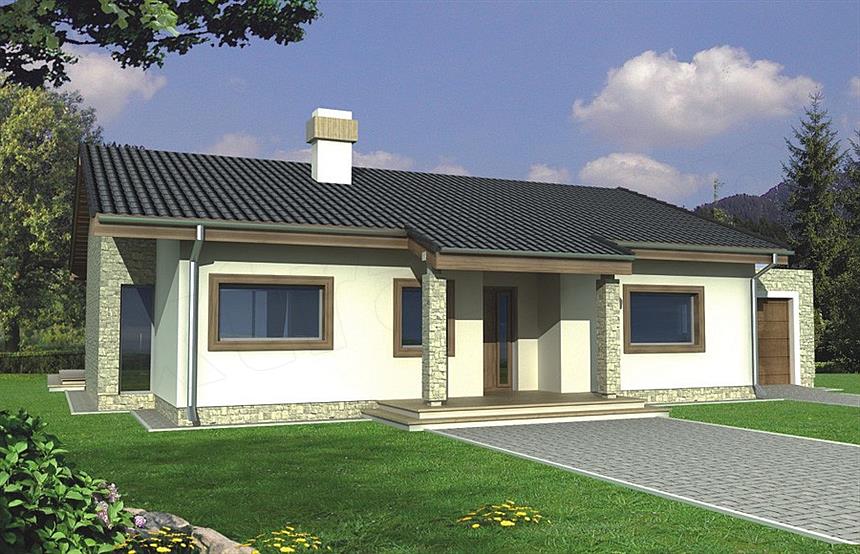 Projekt domu Antek B garaż