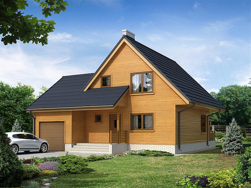 Projekt domu Stokrotka 2 dr-S