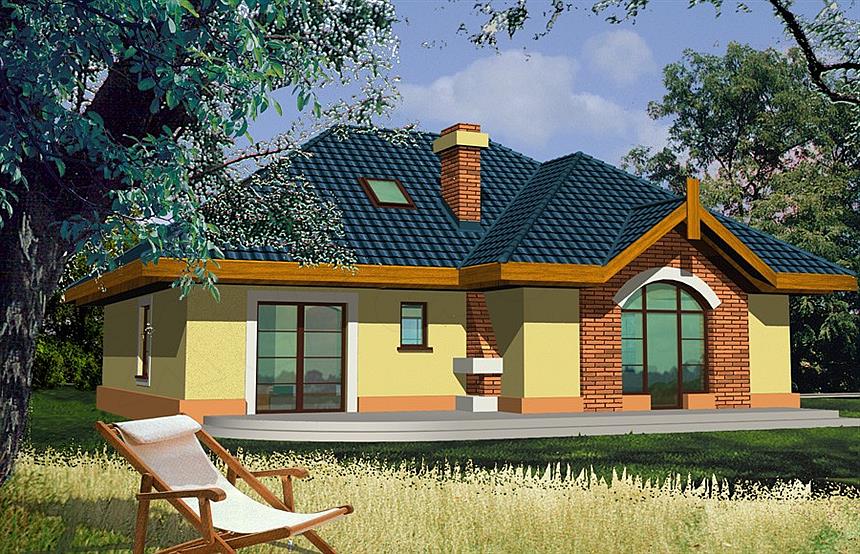 Projekt domu Wierzba A schody kręte