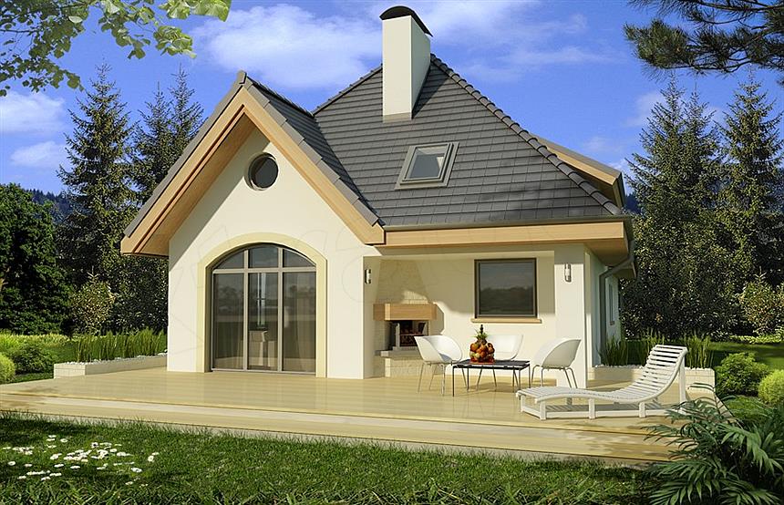 Projekt domu Poziomka A