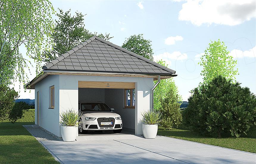 Projekt domu APG 3B budynek gospodarczy