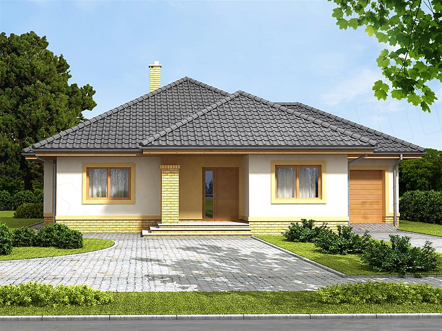 Projekt domu Szafran G1