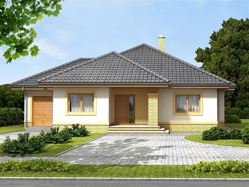 Projekt domu Szafran G1