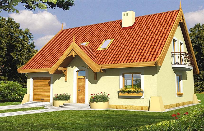 Projekt domu Tymek D 2-garaże SK