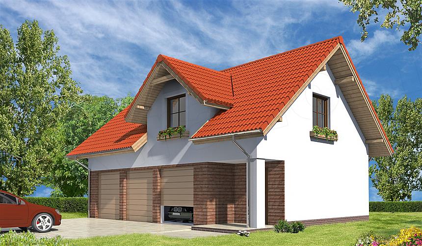 Projekt domu Garaż G37