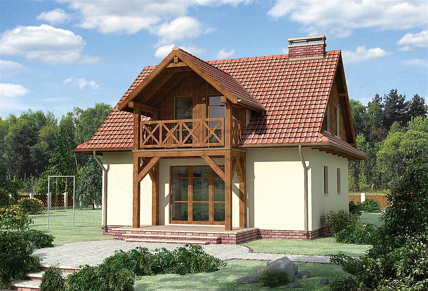 Projekt domu Dyl - murowana – ceramika