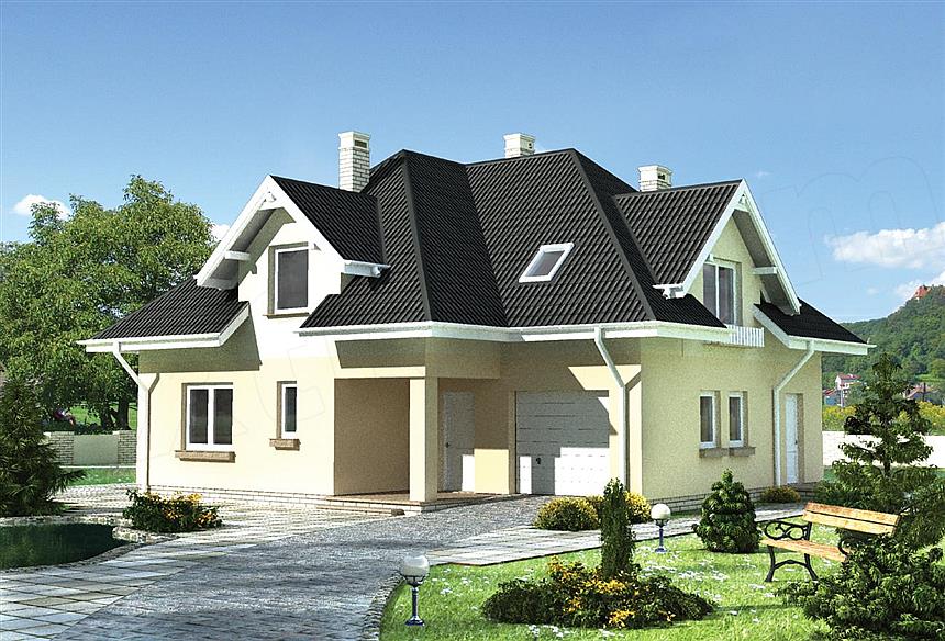 Projekt domu Bogna - murowana – beton komórkowy