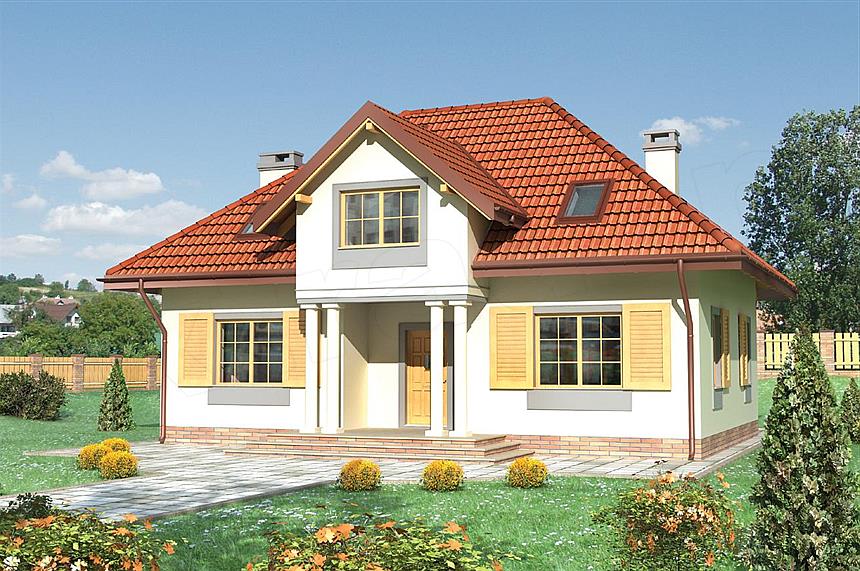 Projekt domu Jeremiasz - murowana – ceramika