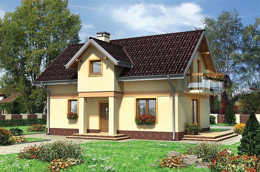 Projekt domu Strączek - murowana – ceramika