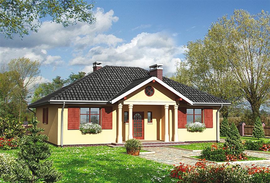 Projekt domu Oleńka - murowana – ceramika