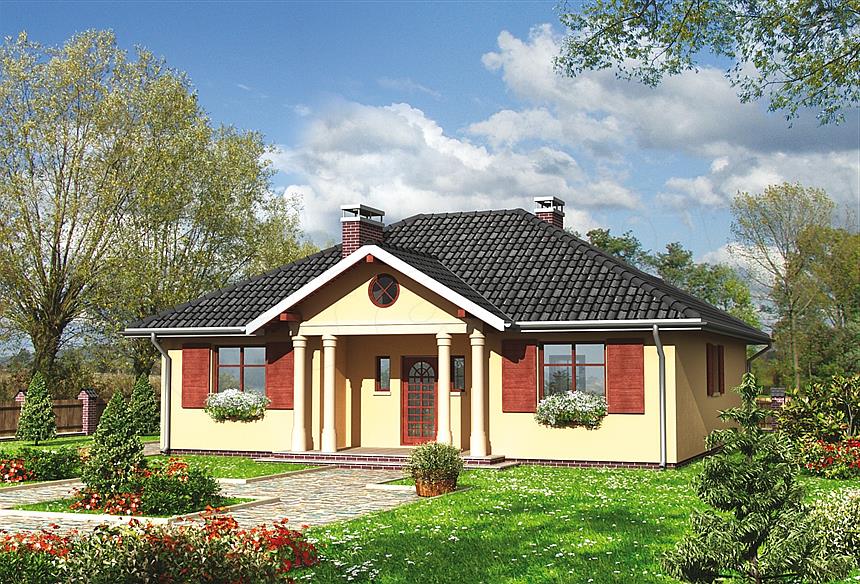 Projekt domu Oleńka - murowana – ceramika