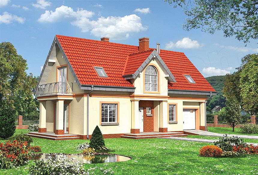 Projekt domu Antałek Mobil - murowana – beton komórkowy