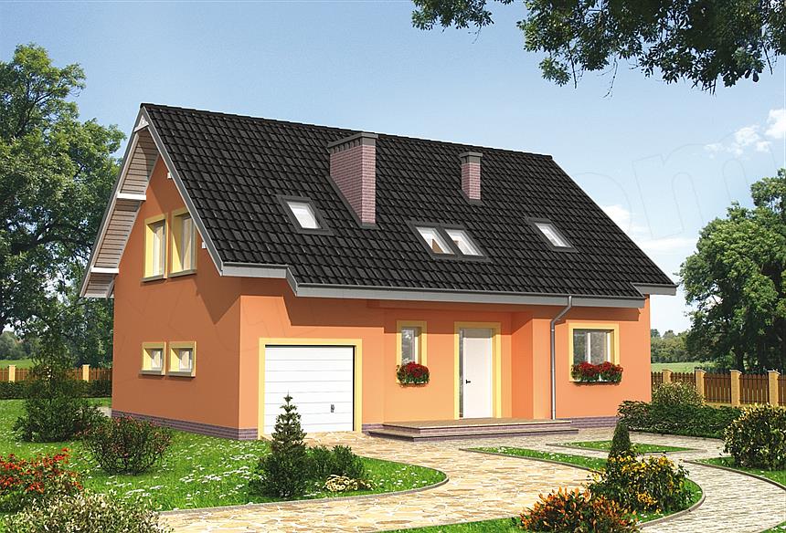 Projekt domu Rudzik - murowana – ceramika