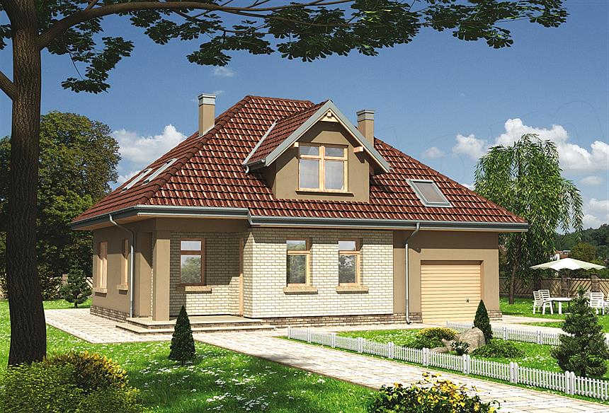 Projekt domu Benon - murowana – silikaty