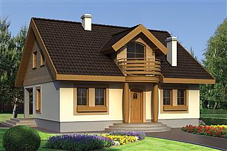 Projekt domu Agatka drewniana