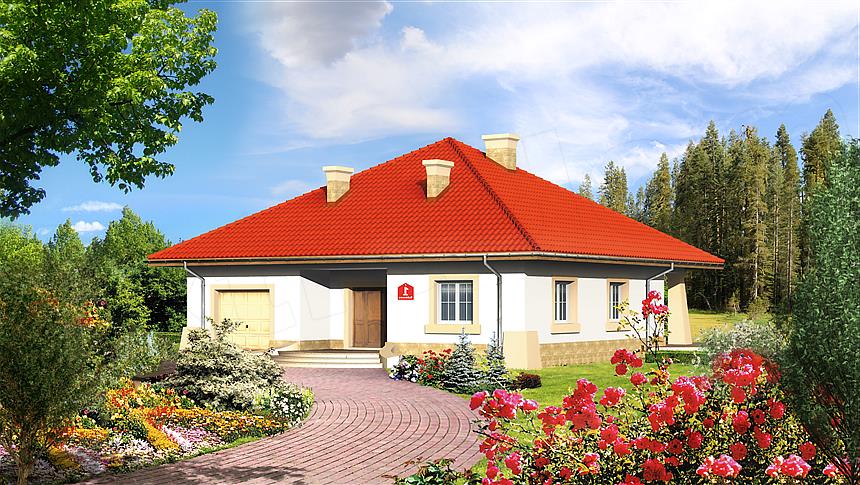 Projekt domu Dom przy Rubinowej