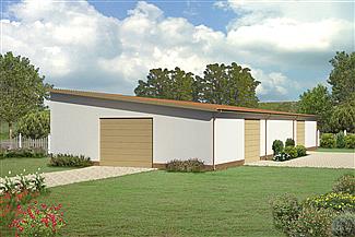 Projekt domu Murator GMC05a Budynek garażowo-magazynowy