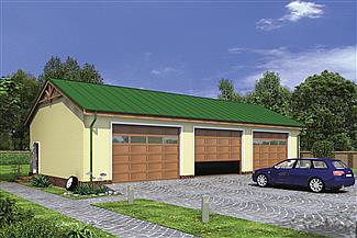Projekt domu Murator GMC08 Budynek garażowo-magazynowy