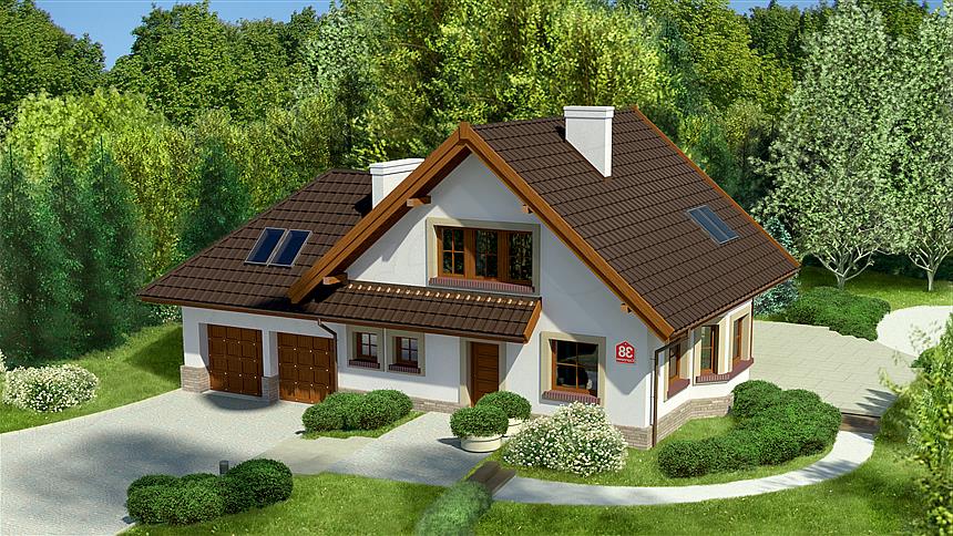 Projekt domu Dom przy Cyprysowej 38