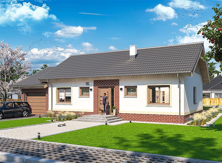 Projekt domu Tebe II paliwo stałe