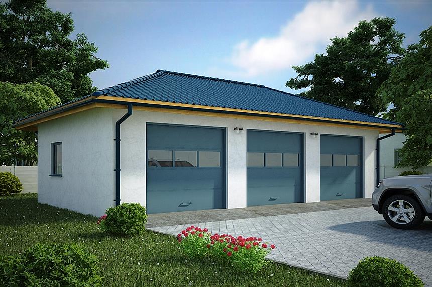 Projekt domu G124 - Budynek garażowy