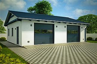 Projekt domu G155 - Budynek garażowy