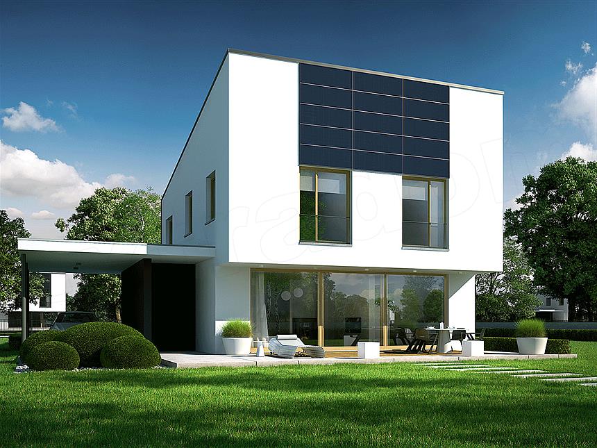 Projekt domu EX 12 soft (z wiatą)