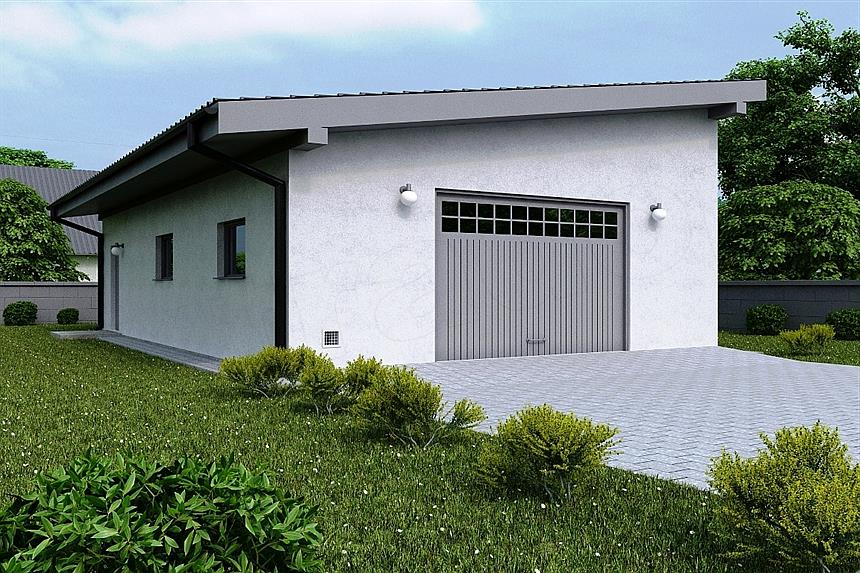 Projekt domu G149 - Budynek garażowy
