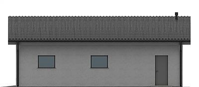 G149 - Budynek garażowy elewacja