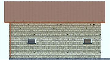 G164 - Budynek garażowo - gospodarczy elewacja