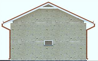 G164 - Budynek garażowo - gospodarczy elewacja