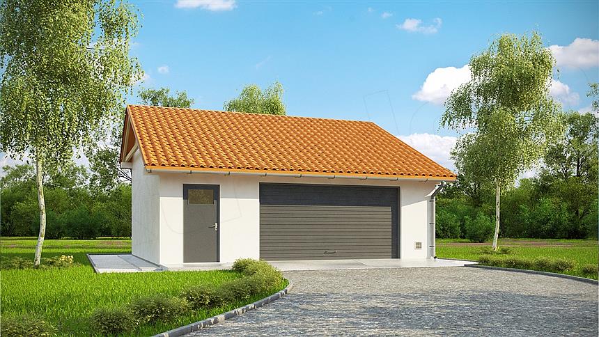 Projekt domu G179 - Budynek garażowy