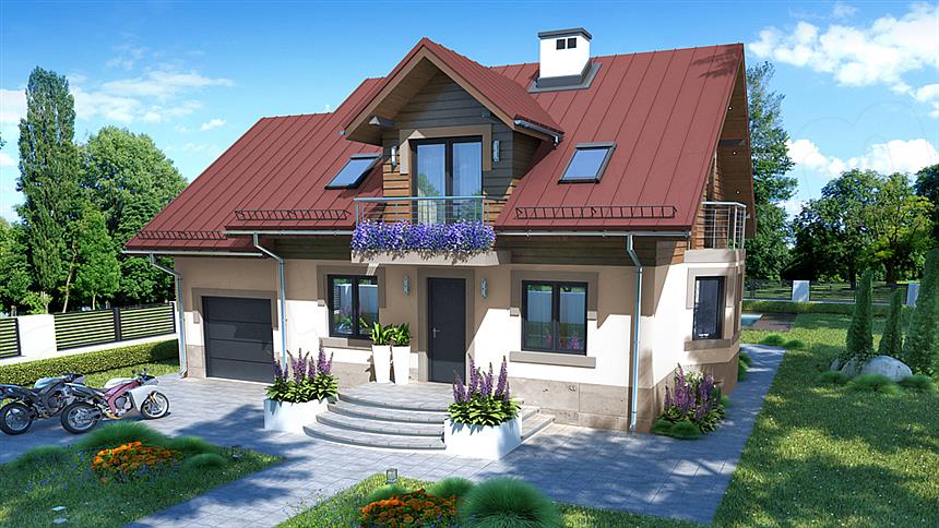 Projekt domu Dom w Oregonie 3