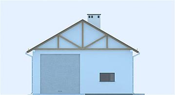 G218 - Budynek garażowo - gospodarczy elewacja