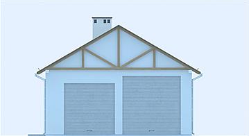 G218 - Budynek garażowo - gospodarczy elewacja