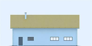 G218 - Budynek garażowo - gospodarczy elewacja