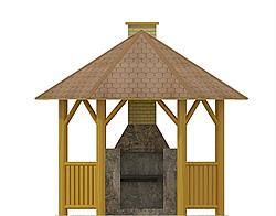 G138 - Altana ogrodowa elewacja