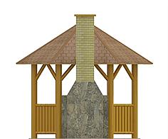 G138 - Altana ogrodowa elewacja