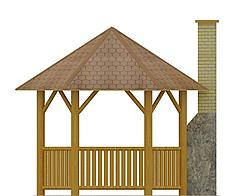 G138 - Altana ogrodowa elewacja