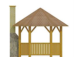 G138 - Altana ogrodowa elewacja