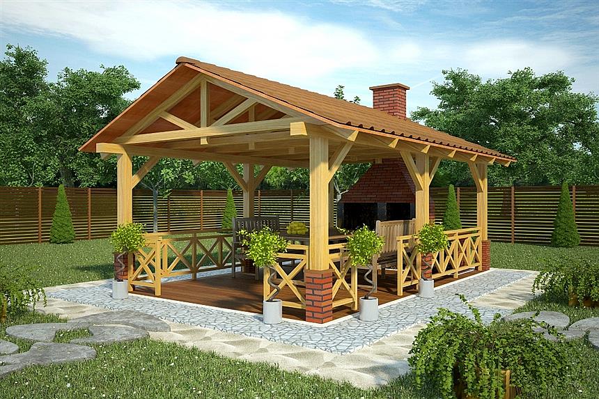 Projekt domu G139 - Altana ogrodowa